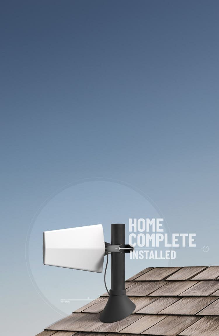 home complete antenna on roof